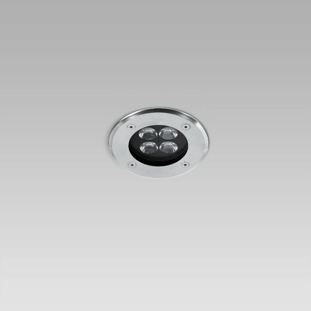 RAY-S110 4W RGBW MB INOX TONDA REM-D
