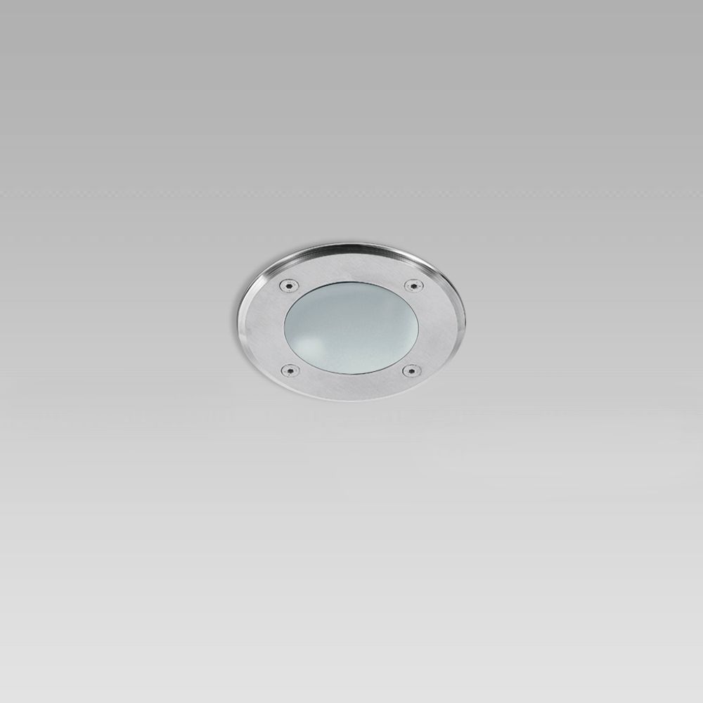 RAY110 GU10 C/V OPALE INOX TONDA ON/OFF