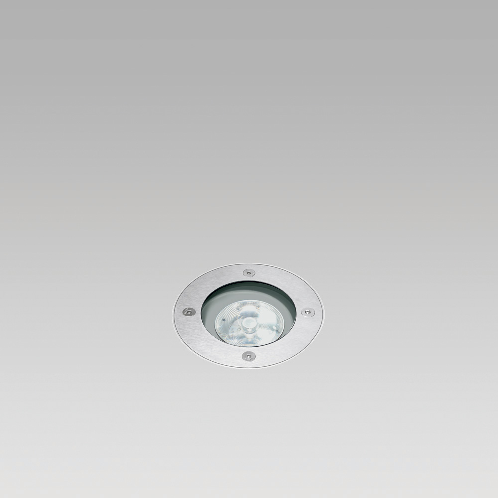 INGR110 GU10 VETRO TRASP. INOX FT ON/OFF