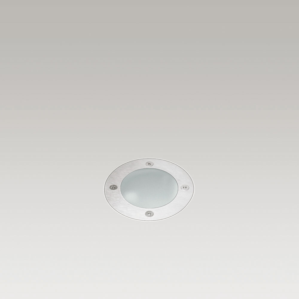 INGR110 GU10 VETRO OPALE INOX FT ON/OFF