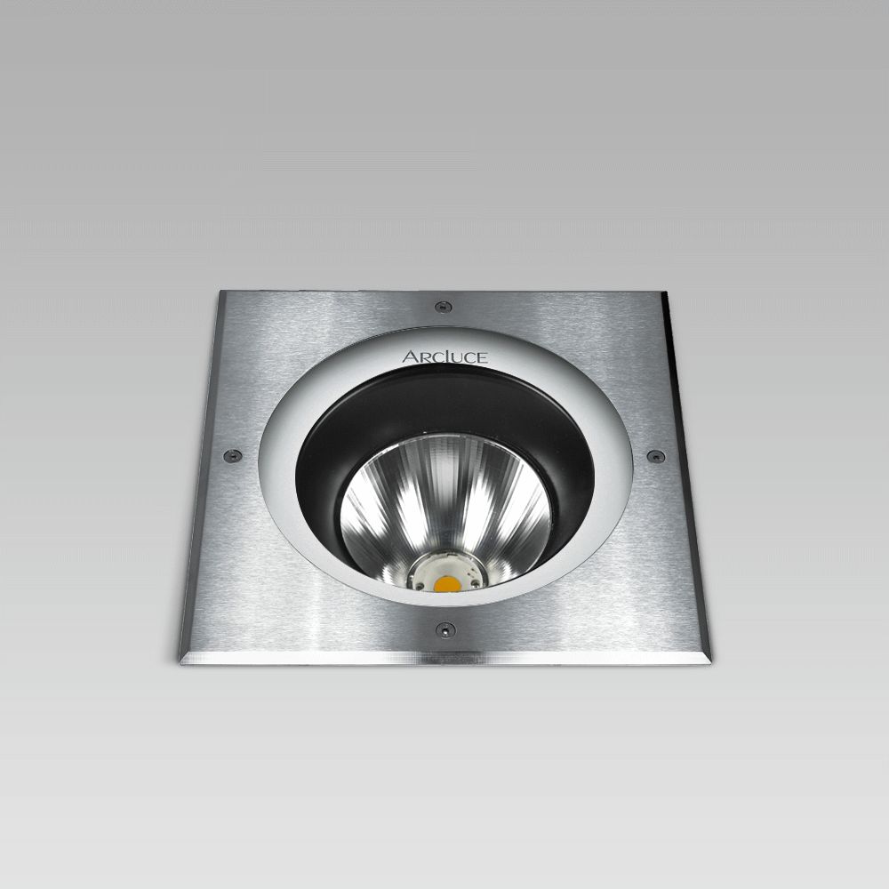 INGR260 20W COB VB INOX QUADRA ON/OFF