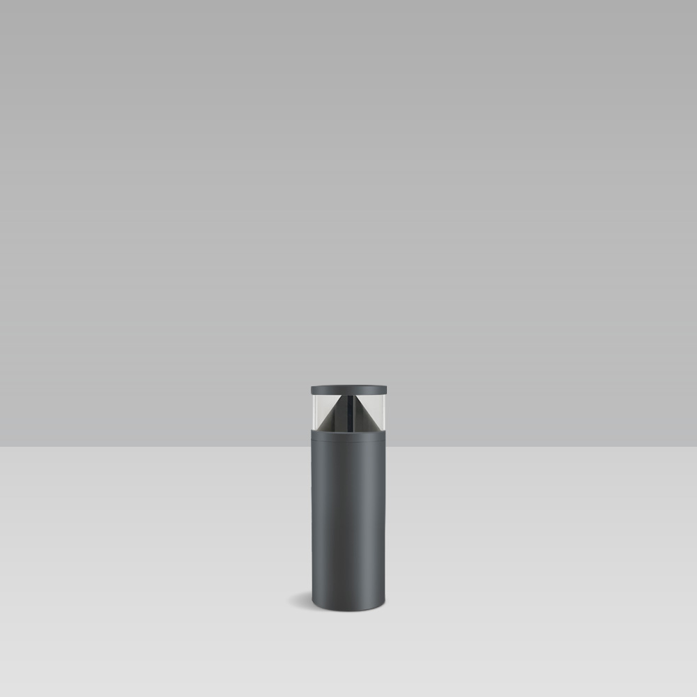 KLOU150 13W PERF RAD BLK H=500 DALI