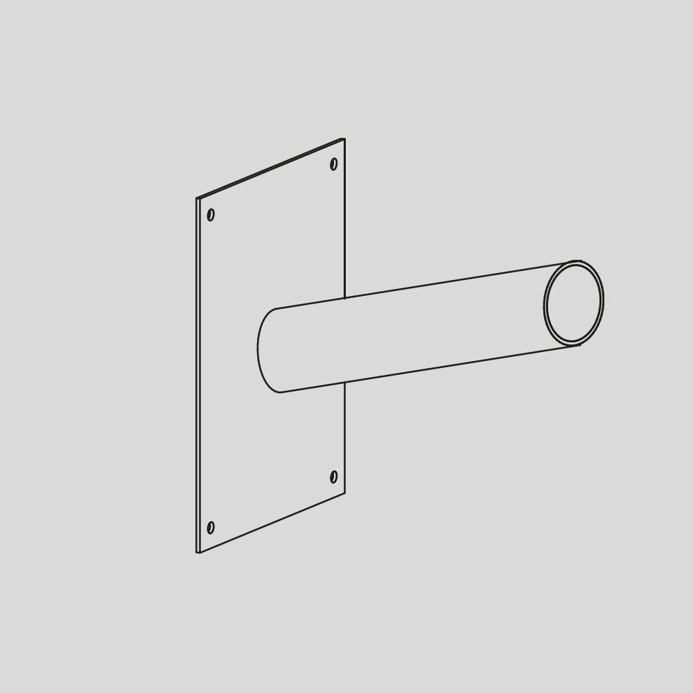 ATTACCO PARETE D.60 INCL.15°