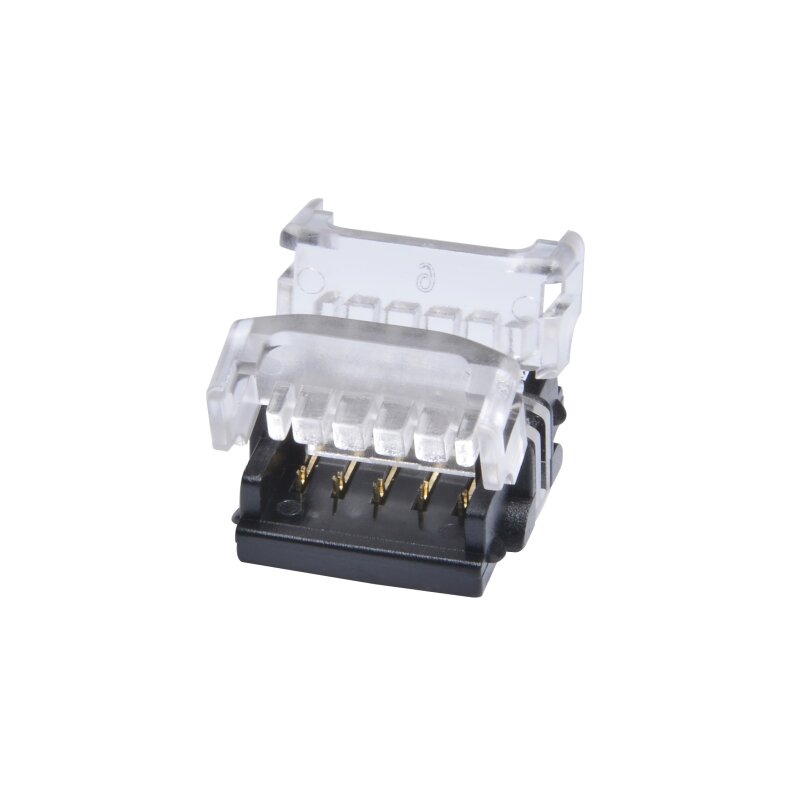 Connecteur à pince bande à bande 5 pôles pour bande LED 12mm RGBW IP20 kit 5 pièces