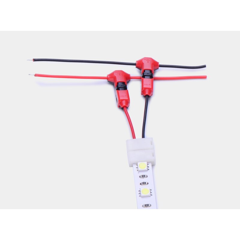 Connecteur de câble en forme de T à 1 pôle pour bande LED, set de 5 pièces