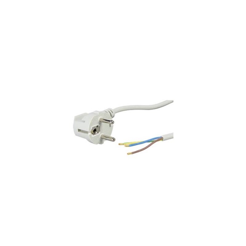 Câble d'alimentation avec fiche à contact de protection 1,8m gris
