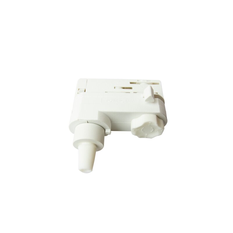 Adaptateur 3 phases pour luminaires suspendus avec décharge de traction de câble blanc