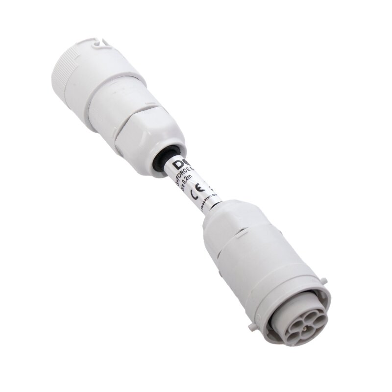 Câble de connexion HIGHFORCE avec changement de phase automatique non dimmable triphasé 5 pôles 5x1,5mm² mâle/femelle 0,2m