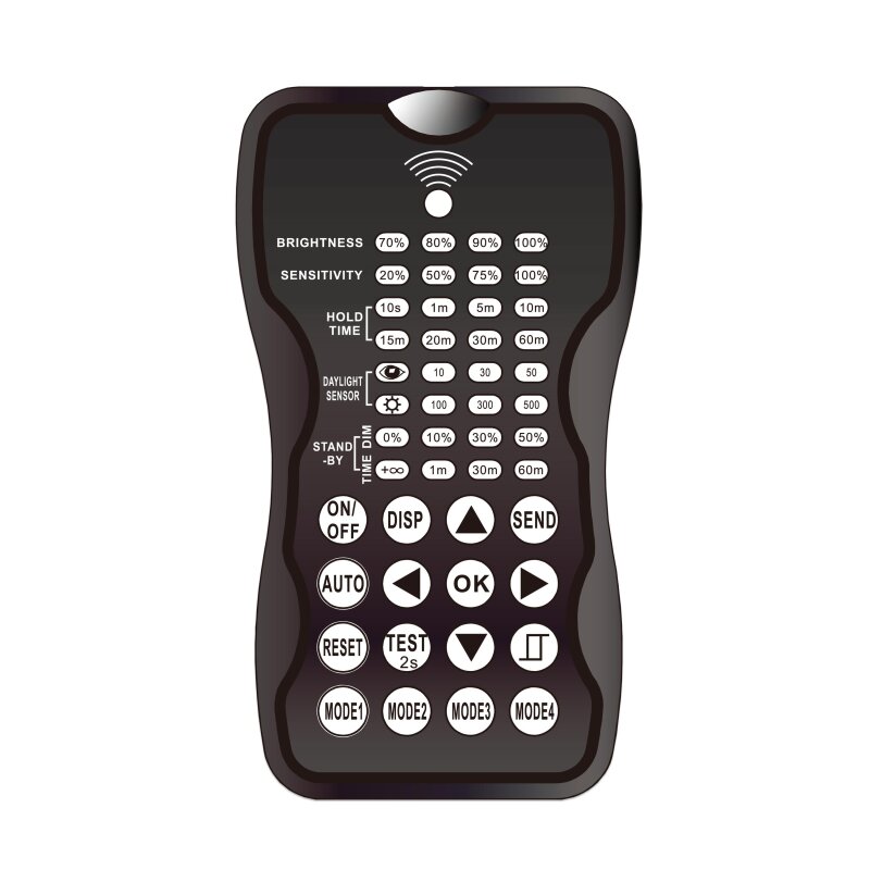 Télécommande infrarouge pour les capteurs radar et PIR LIGHTSHOWERsmart