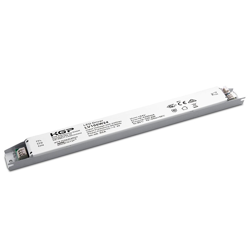 Bloc d'alimentation LED CV 24V DC 0-100W 0-4,2A non dimmable IP20 linéaire