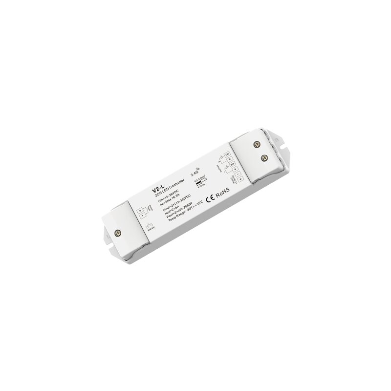 Récepteur/variateur LED sans fil pour bande LED bicolore Technologie Fusion 2x 8A 12-36V DC
