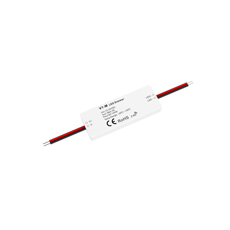 Mini récepteur/variateur radio LED Technologie Fusion 1x 5A 12-24V DC pour bandes LED monochromes