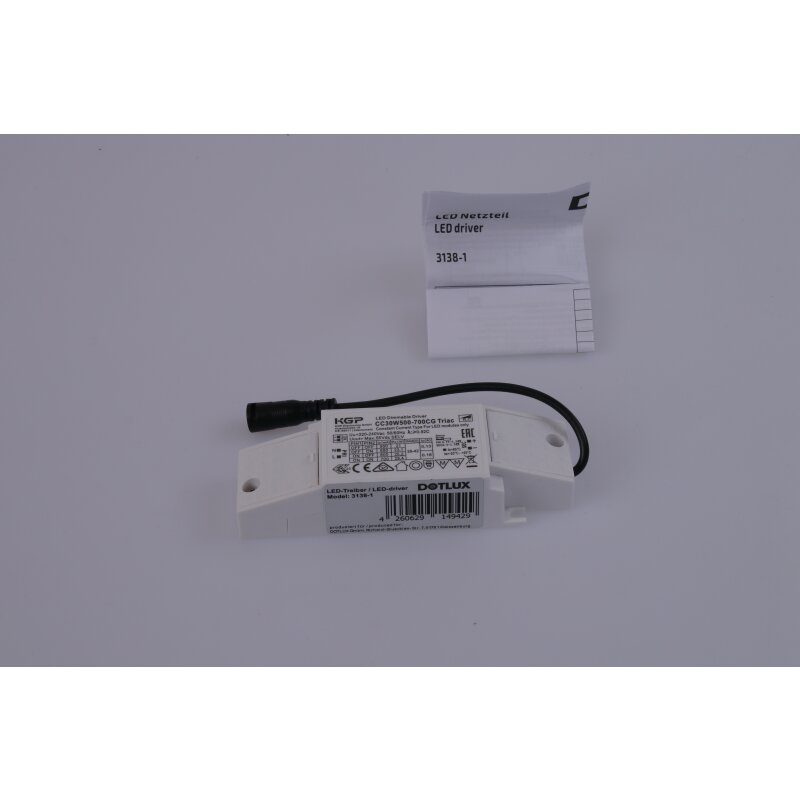 Bloc d'alimentation LED CC 13-30W 500-700mA 26-42V dimmable déphasage/découpage