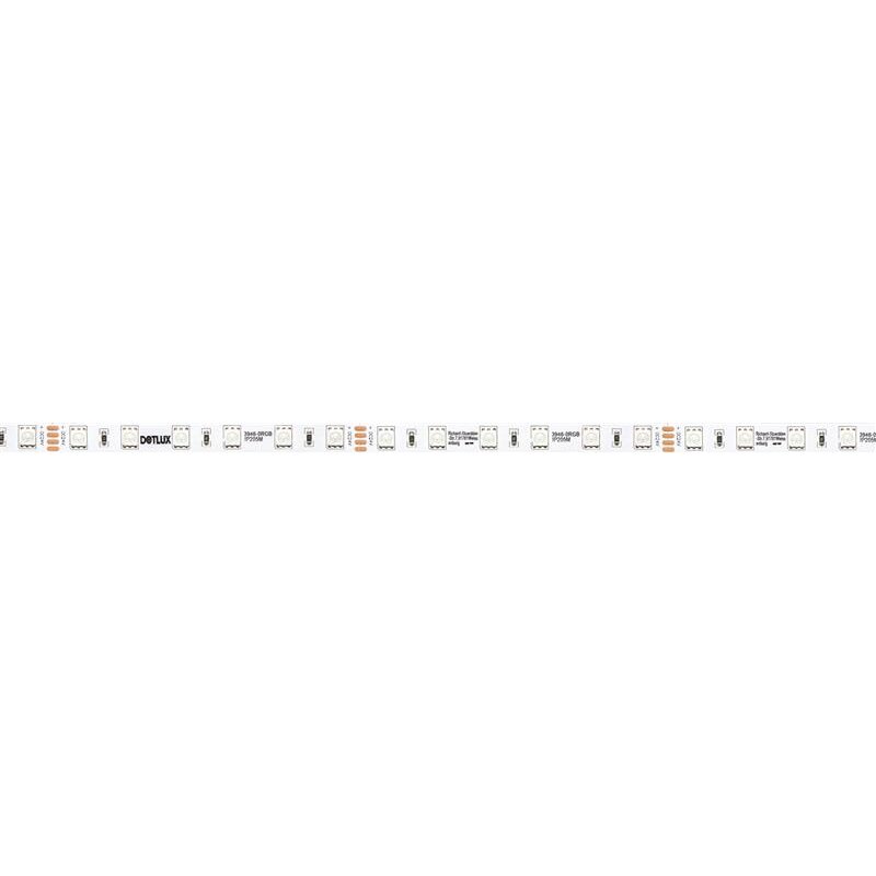 Bande LED 72W 10mm RGB IP20 rouleau de 5m avec 50cm de câble de connexion des deux côtés