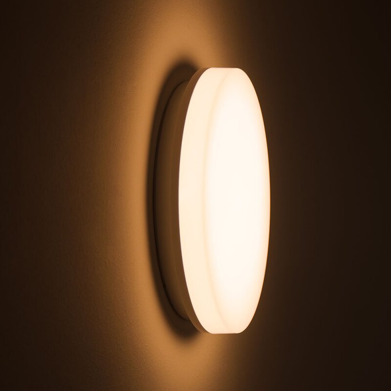 LED Luminaire apparent SURFACEsensor-exit Ø300x62 25W 3000/4000/5700K COLORselect blanc