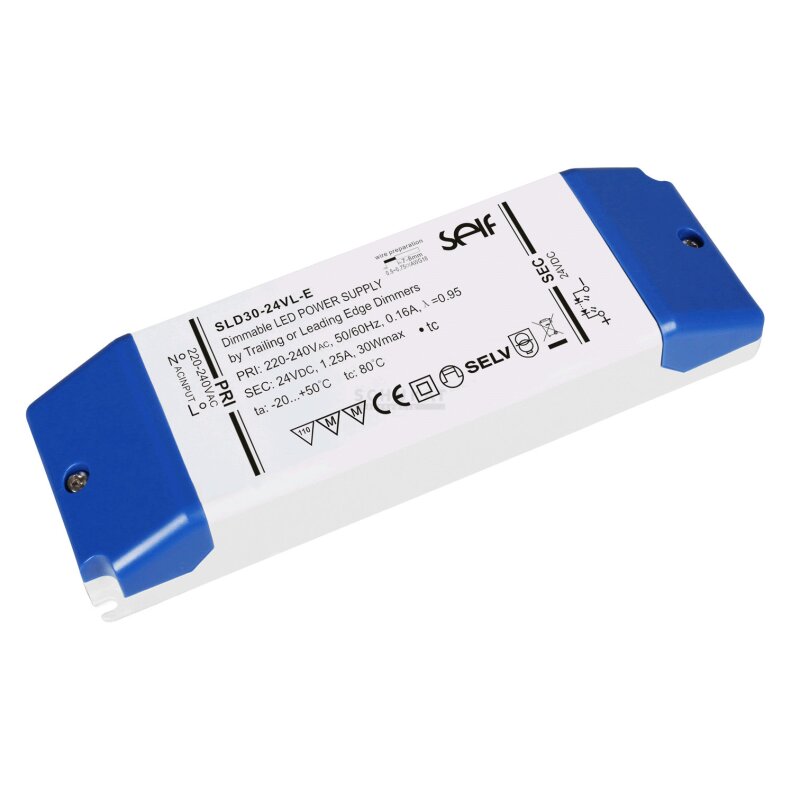 Bloc d'alimentation LED CV 24V 120W 0,5-5A dimmable à coupure de phase/en début de phase IP20