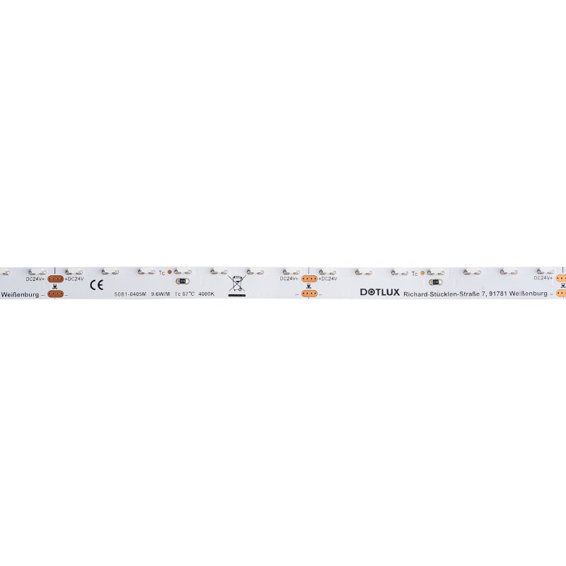 Bande LED SIDEVIEW 48W 8mm 2700K IP20 Rouleau de 5m avec câble de connexion de 50cm des deux côtés