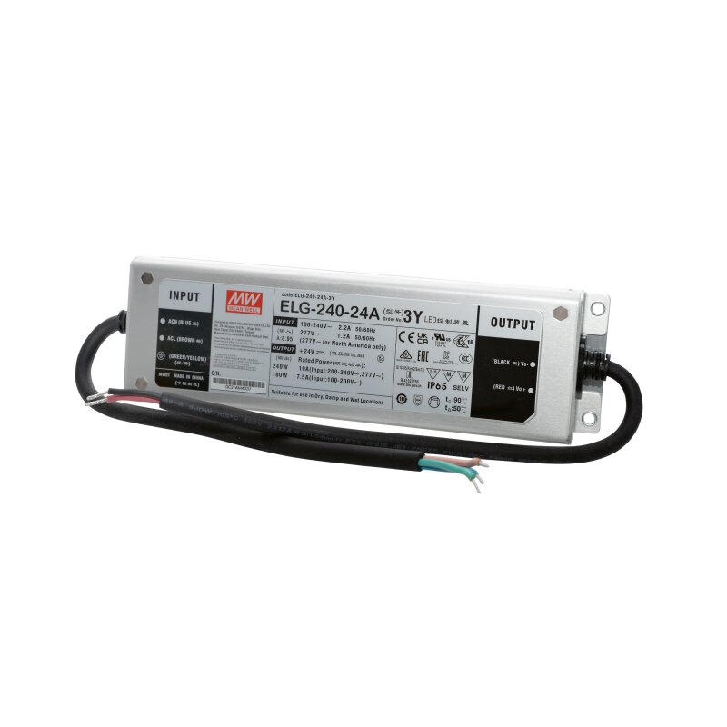 Bloc d'alimentation LED CV 24V DC 240W 10A IP65