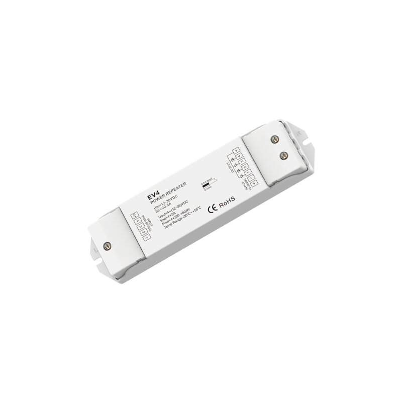 Amplificateur LED max. 720W pour bandes LED multicolores 4 canaux 4x5 A (12-36V)