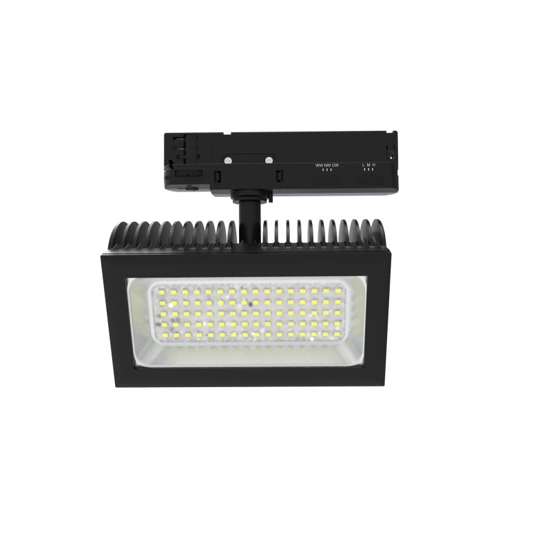 Tracklight à LED FLEXAtrack max.32W POWERselect & COLORselect 100° noir