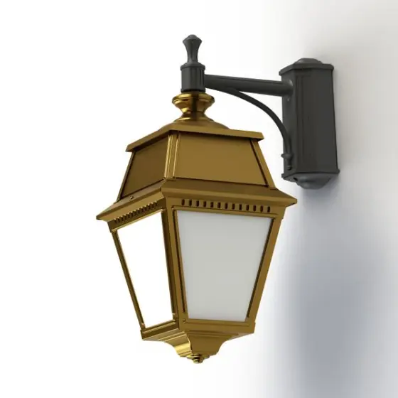 Applique Avenue 2 N°4 LED opale Laiton vernis teinté 070