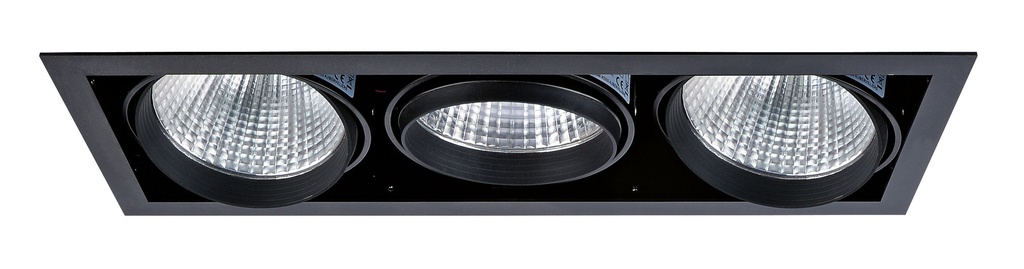 KIT QUADRA 3 NOIR LED 3000K