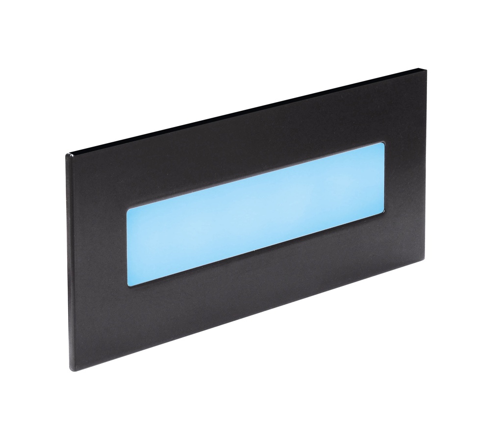 BALIZ 3-L NOIR LED 3,8W/BLEU