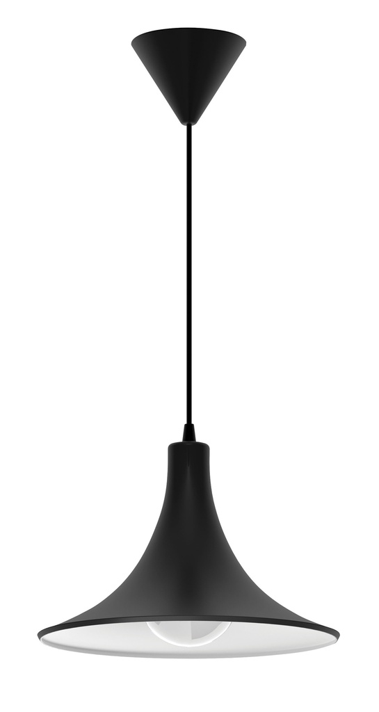 SUSP. CYMBA E27 NOIR/BLC S/LPE