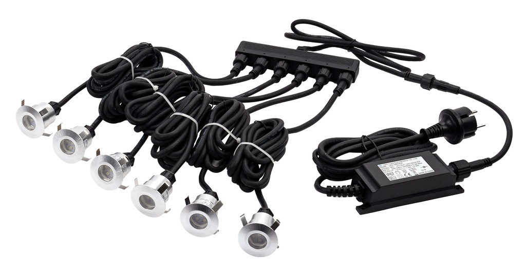KIT 6 SPOTS LED DEAUVILLE BLC