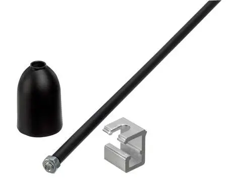 TIGE DE SUSPENSION 1m Fmax. 200N, Noir
