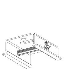 GLOBAL TRACK Fixation de plafond blanc