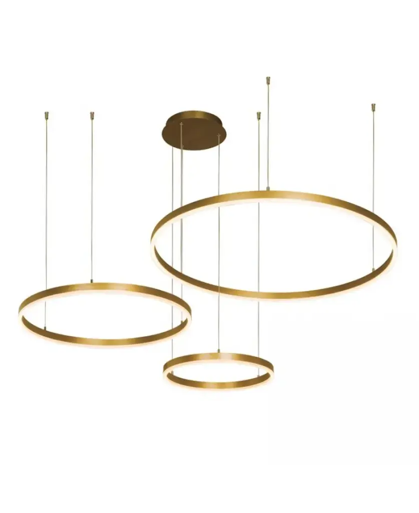 PENDANT LIGHT 126W 3000K BRUSHED GOLD DIMMABLE