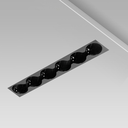 [ARC0311046B-940-11] RIGO-IN51 GCO 21W EL/NERO TRIM DALI