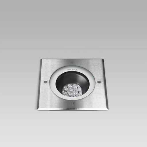 [ARC0761019C-30] INGR-S180 12W RGBW EL INOX QUADRA REM-D