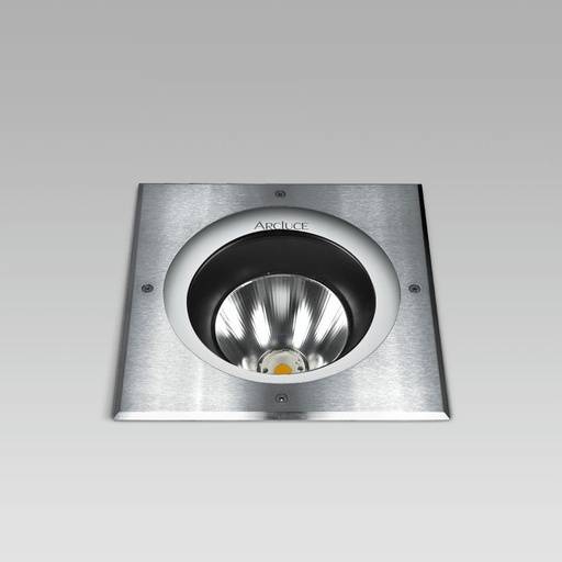 [ARC0779029A-830-30] INGR260 20W COB VB INOX QUADRA ON/OFF
