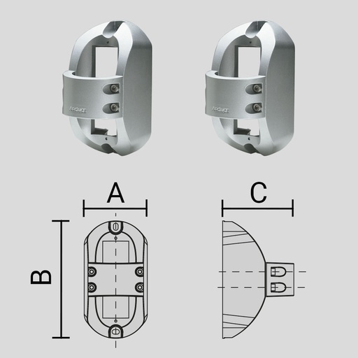 [ARC1099086X-21] ATTACCO PARETE BRACCIO D.60