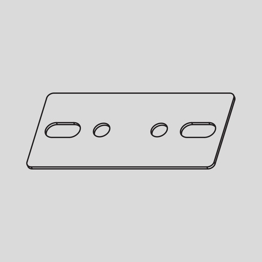 [ARC1099580X-30] T-RAIL GLASS GIUNTO LINEARE