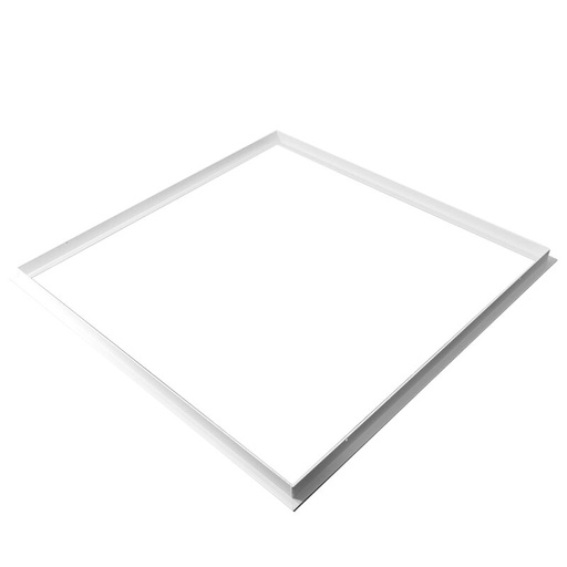[DX2037] Cadre d'encastrement pour panneau LED 620x620 mm pour plafond sec, peint par poudrage, blanc avec clips