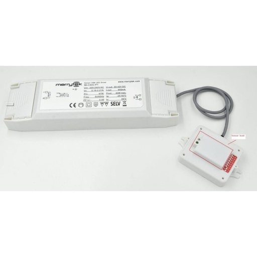 [DX4336] Bloc d'alimentation LED CC 750mA 40W 30-50V incl. capteur de mouvement et de lumière du jour