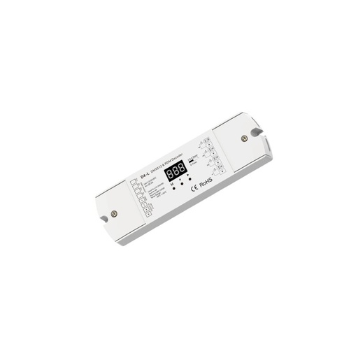 [DX5275] Récepteur/variateur DMX avec fonction stand alone intégrée 4 canaux 12-24V DC 4x5A
