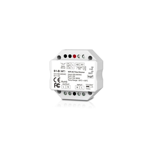[DX5277] Récepteur/variateur radio LEDRécepteur Triac Tuya & Fusion 1,5A 1canal 100 - 240V AC