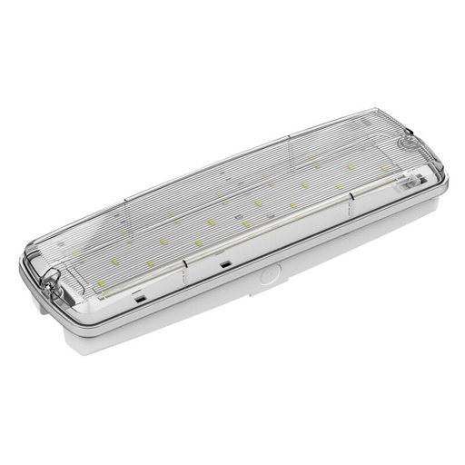 [DX5389] Lampe de secours à LED EXIT 3,8W 6000K incl. 4 pictogrammes 3h de fonctionnement,(éclairage permanent ou de secours) Li-FEPO4 autotest