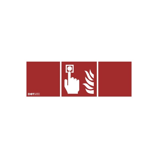 [DX5409] Pictogramme Détecteur d'incendie (1 pièce) pour luminaire de secours à LED EXITflat (article 5406)