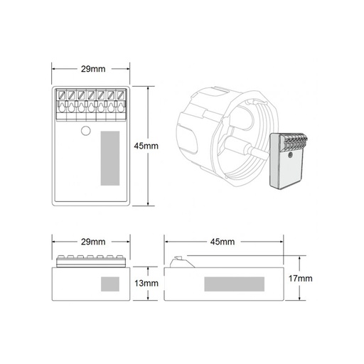 [DX5455] CASAMBI Interface à 4 touches mini
