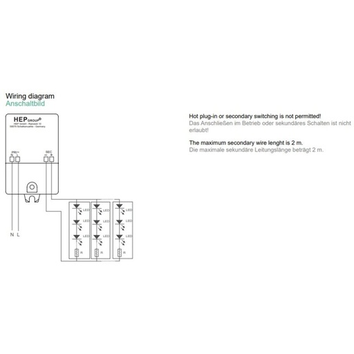 [DX5770] Bloc d'alimentation LED CC 6W 250mA 24V