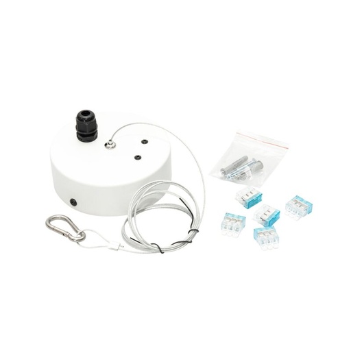 [DX6249] Kit de suspension Baldaquin de plafond avec 2m de câble en acier pour luminaire suspendu à LED CAPPUCCINO