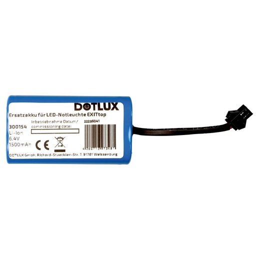 [DX300155] Batterie de rechange pour lampe de secours à LED EXITtop 5098 8h