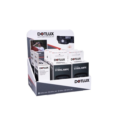[DX600187] Présentoir de comptoir équipé d'une lampe frontale Set 8 pièces