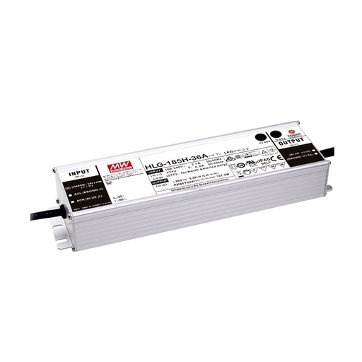 [DX3180-1] Bloc d'alimentation LED HLG185H-36B avec 1 mètre de câble Lot spécial Liquidation