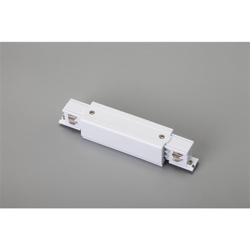 [DX3897-W] Connecteur triphasé, droit avec alimentation centrale, blanc